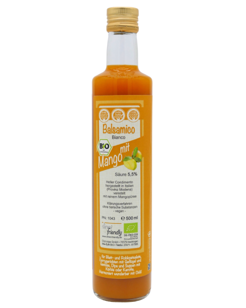 Bio Condimento Bianco mit Mango, heller Balsam, 500 ml
