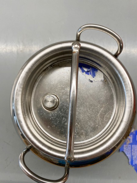 Edelstahlbehälter 3l mit Edelstahl-Auslaufhahn und großem Schraubdeckel