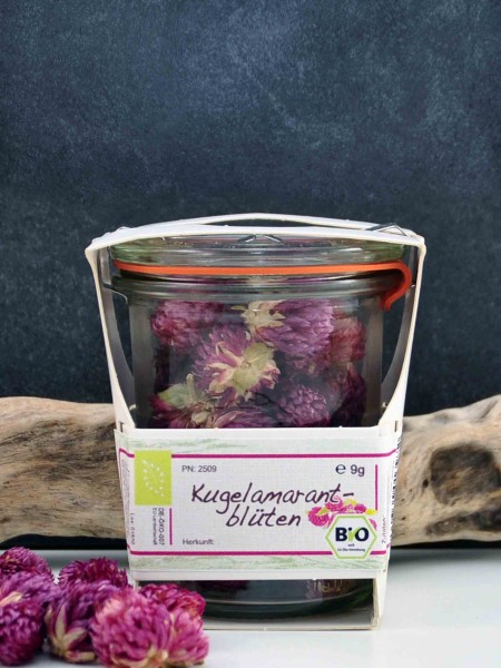 Bio Blüten im Weckglas