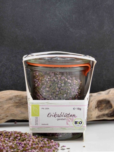 Bio Blüten im Weckglas