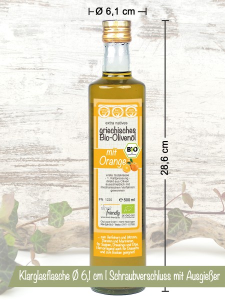 Extra natives Bio-Olivenöl mit Orange